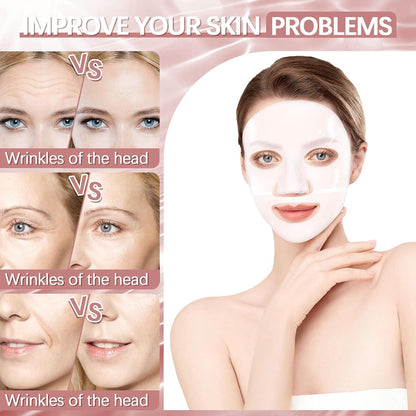 Collagen Mask Korean, 5 Stück Collagen Maske Overnight, Hydratisierende Übernachtmaske, Anti-Aging Kollagen Gesichtsmaske, Tuchmaske Für Alle Hauttypen (C)