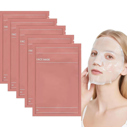 Collagen Mask Korean, 5 Stück Collagen Maske Overnight, Hydratisierende Übernachtmaske, Anti-Aging Kollagen Gesichtsmaske, Tuchmaske Für Alle Hauttypen (C)