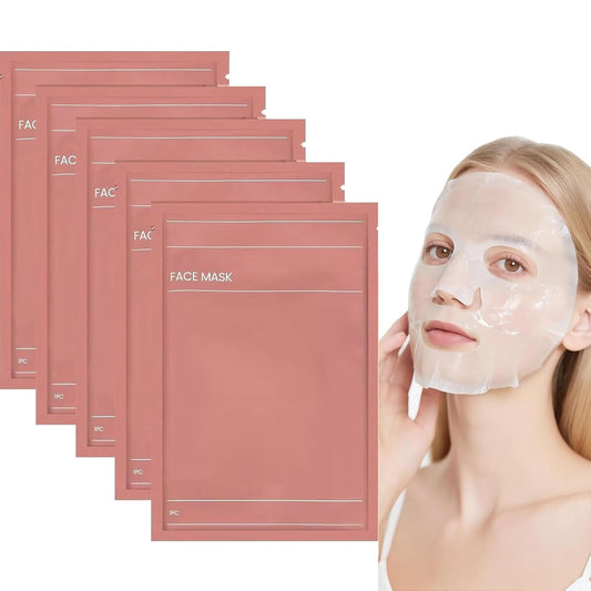 Collagen Mask Korean, 5 Stück Collagen Maske Overnight, Hydratisierende Übernachtmaske, Anti-Aging Kollagen Gesichtsmaske, Tuchmaske Für Alle Hauttypen (C)